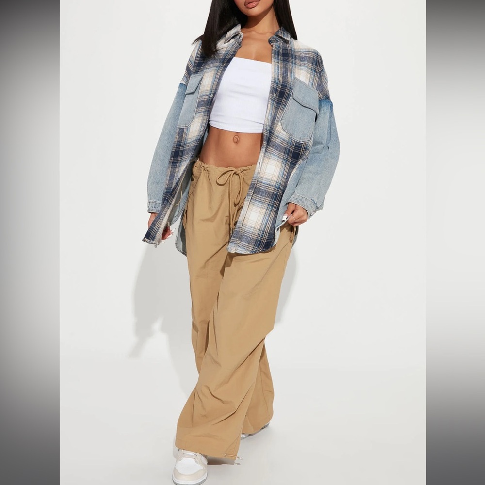 Oversized Denim Flannel (NEVER WORN)